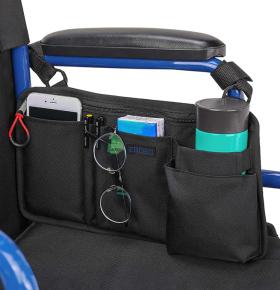 Wheelchair Side Bag with Cup Holder